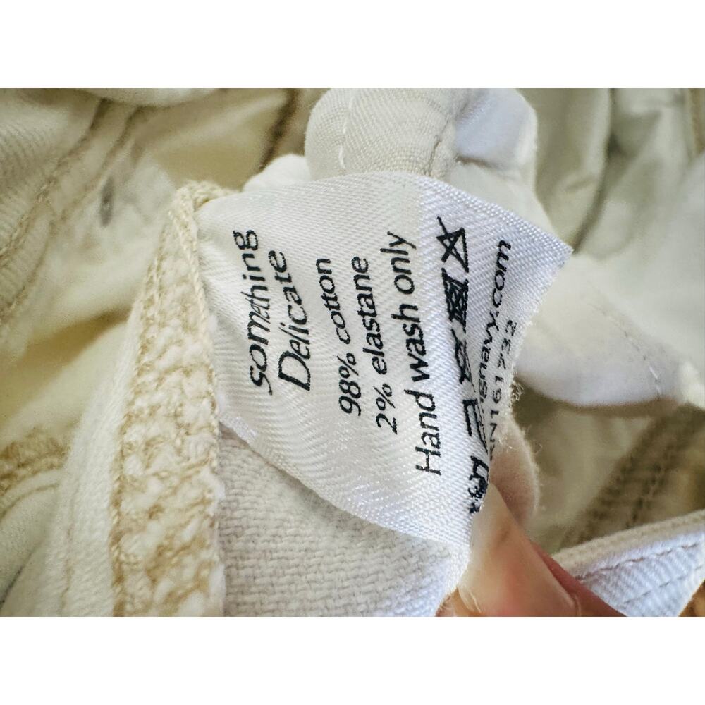 SOMETHING NAVY White Two Tone Denim Cotton Extra Wide Flair Jeans Size 25 - Picture 13 of 16